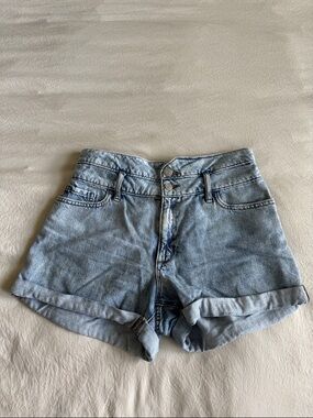 Banana Republic Light Blue High-Waist Denim Shorts